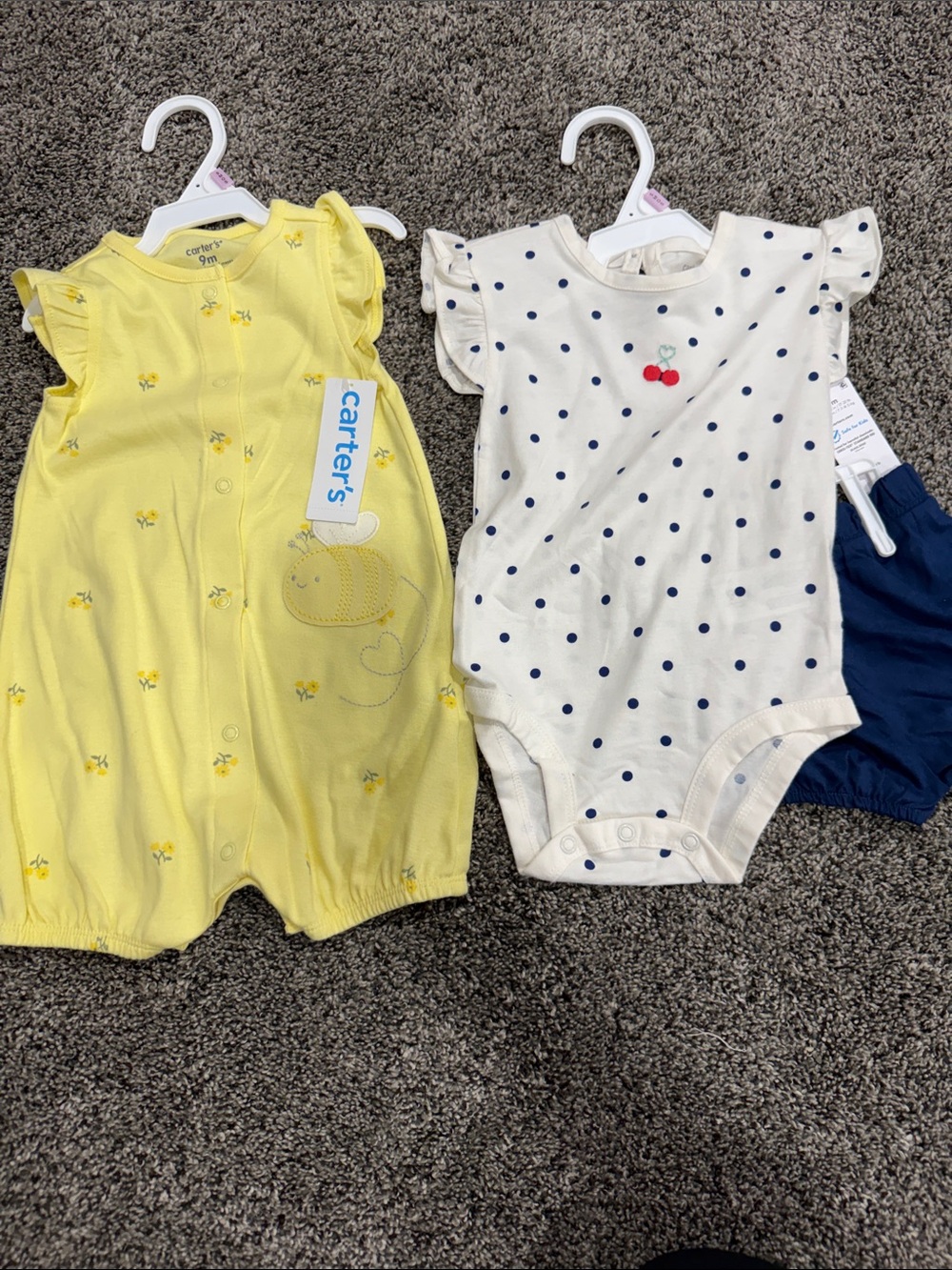 Set of 2 nwt Carter's outfits. Size 9 months.